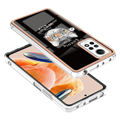 For Xiaomi Redmi Note 12 Pro 4G Global Electroplating Marble Dual-side IMD Phone Case(Natural Growth) - Xiaomi Cases by PMC Jewellery | Online Shopping South Africa | PMC Jewellery | Buy Now Pay Later Mobicred