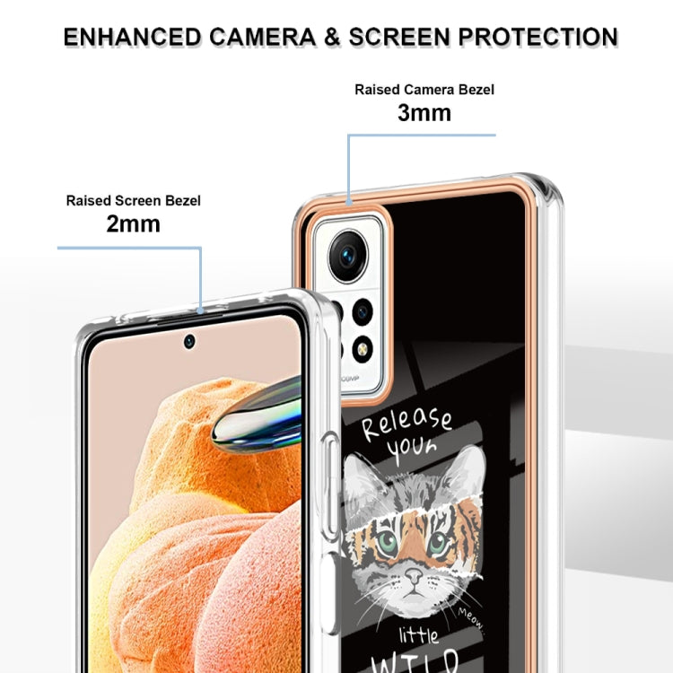 For Xiaomi Redmi Note 12 Pro 4G Global Electroplating Marble Dual-side IMD Phone Case(Natural Growth) - Xiaomi Cases by PMC Jewellery | Online Shopping South Africa | PMC Jewellery | Buy Now Pay Later Mobicred