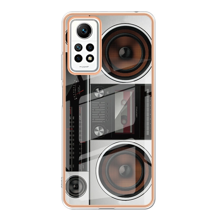 For Xiaomi Redmi Note 12 Pro 4G Global Electroplating Marble Dual-side IMD Phone Case(Retro Radio) - Xiaomi Cases by PMC Jewellery | Online Shopping South Africa | PMC Jewellery | Buy Now Pay Later Mobicred