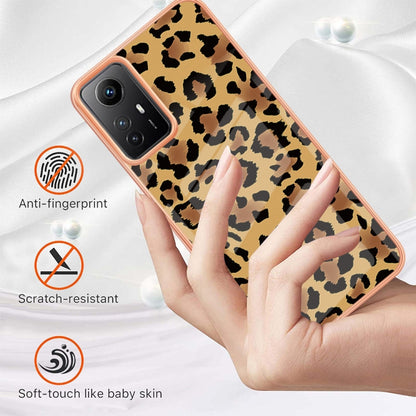 Xiaomi Redmi Note 12S 4G Electroplating Marble Dual-side IMD Phone Case(Leopard Print) - Xiaomi Cases by PMC Jewellery | Online Shopping South Africa | PMC Jewellery | Buy Now Pay Later Mobicred