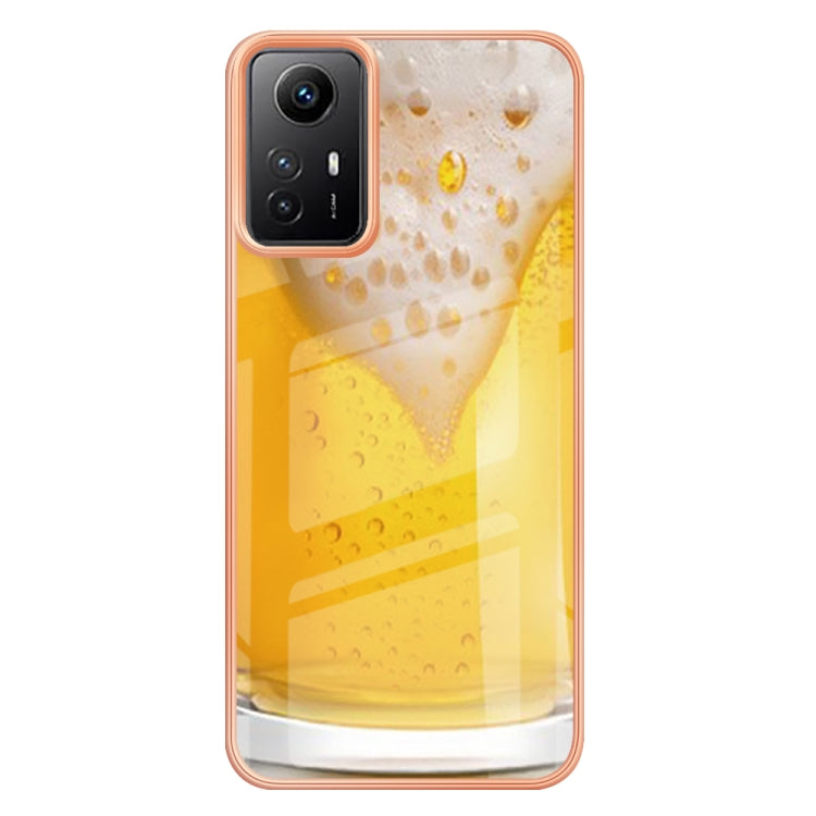 Xiaomi Redmi Note 12S 4G Electroplating Marble Dual-side IMD Phone Case(Draft Beer) - Xiaomi Cases by PMC Jewellery | Online Shopping South Africa | PMC Jewellery | Buy Now Pay Later Mobicred