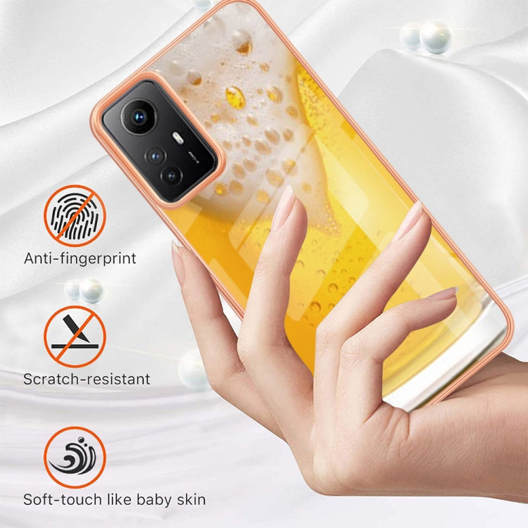 Xiaomi Redmi Note 12S 4G Electroplating Marble Dual-side IMD Phone Case(Draft Beer) - Xiaomi Cases by PMC Jewellery | Online Shopping South Africa | PMC Jewellery | Buy Now Pay Later Mobicred