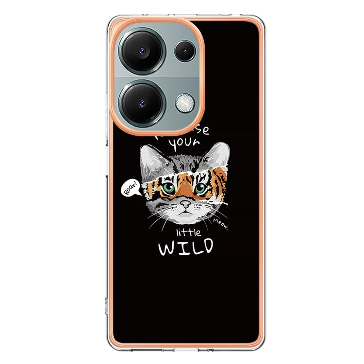 For Xiaomi Redmi Note 13 Pro 4G/Poco M6 Pro 4G Electroplating Marble Dual-side IMD Phone Case(Natural Growth) - Note 13 Pro Cases by PMC Jewellery | Online Shopping South Africa | PMC Jewellery | Buy Now Pay Later Mobicred