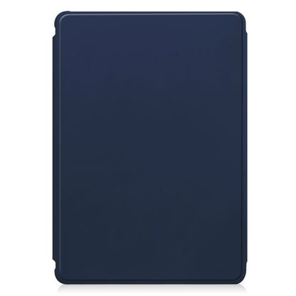 For Samsung Galaxy Tab S9+ 360 Rotation Transparent Smart Leather Case with Keyboard(Dark Blue) - Galaxy Tab S9+ Cases by PMC Jewellery | Online Shopping South Africa | PMC Jewellery | Buy Now Pay Later Mobicred