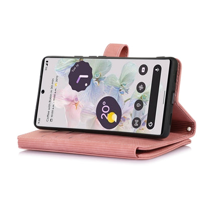 For Google Pixel 7a Dream 9-Card Wallet Zipper Bag Leather Phone Case(Pink) - Google Cases by PMC Jewellery | Online Shopping South Africa | PMC Jewellery | Buy Now Pay Later Mobicred