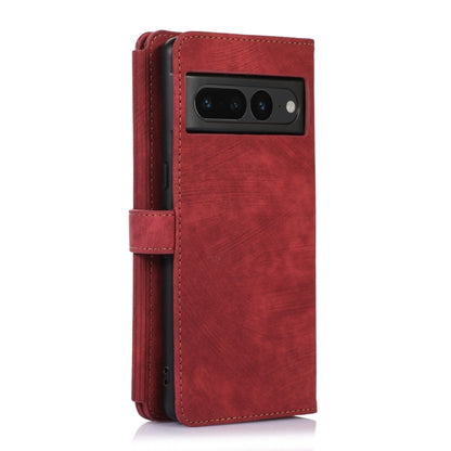 For Google Pixel 7 Pro Dream 9-Card Wallet Zipper Bag Leather Phone Case(Red) - Google Cases by PMC Jewellery | Online Shopping South Africa | PMC Jewellery | Buy Now Pay Later Mobicred