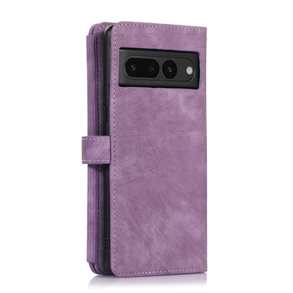 For Google Pixel 7 Pro Dream 9-Card Wallet Zipper Bag Leather Phone Case(Purple) - Google Cases by PMC Jewellery | Online Shopping South Africa | PMC Jewellery | Buy Now Pay Later Mobicred