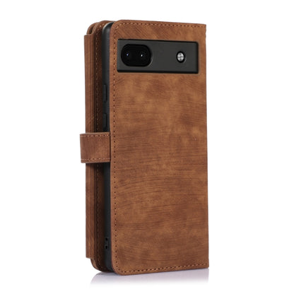 For Google Pixel 6a Dream 9-Card Wallet Zipper Bag Leather Phone Case(Brown) - Google Cases by PMC Jewellery | Online Shopping South Africa | PMC Jewellery | Buy Now Pay Later Mobicred