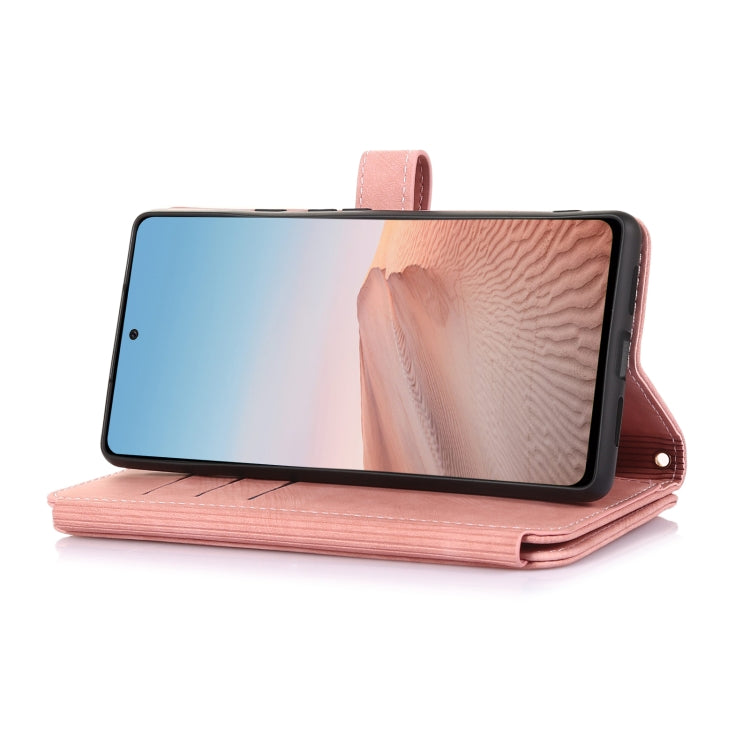 For Google Pixel 6 Dream 9-Card Wallet Zipper Bag Leather Phone Case(Pink) - Google Cases by PMC Jewellery | Online Shopping South Africa | PMC Jewellery | Buy Now Pay Later Mobicred