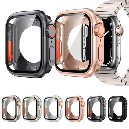 For Apple Watch Series 6 / 5 / 4 / SE 40mm Change to Ultra 49mm All-Inclusive Film Hybrid PC Watch Case(Rose Gold) - Watch Cases by PMC Jewellery | Online Shopping South Africa | PMC Jewellery | Buy Now Pay Later Mobicred