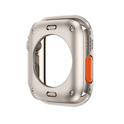 For Apple Watch Series 6 / 5 / 4 / SE 44mm Change to Ultra 49mm All-Inclusive Film Hybrid PC Watch Case(Silver) - Watch Cases by PMC Jewellery | Online Shopping South Africa | PMC Jewellery | Buy Now Pay Later Mobicred