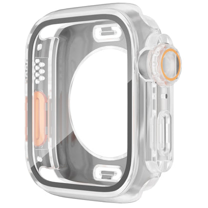 For Apple Watch Series 6 / 5 / 4 / SE 44mm Change to Ultra 49mm Waterproof All-Inclusive Film Hybrid PC Watch Case(Transparent) - Watch Cases by PMC Jewellery | Online Shopping South Africa | PMC Jewellery | Buy Now Pay Later Mobicred