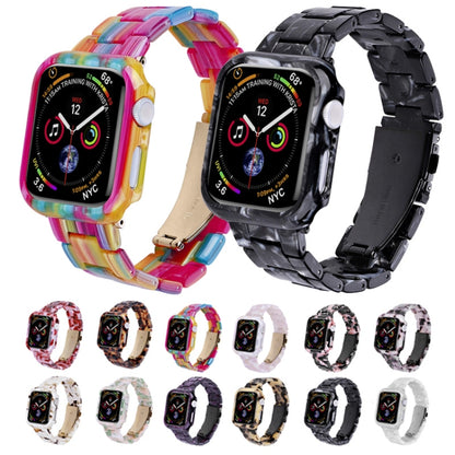 For Apple Watch Ultra 2 / Ultra 49mm Printed Resin PC Watch Band Case Kit(Rainbow) - Watch Cases by PMC Jewellery | Online Shopping South Africa | PMC Jewellery | Buy Now Pay Later Mobicred