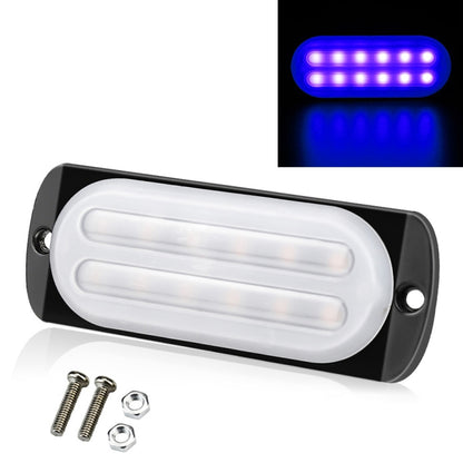 DC12V-24V / 36W Car Truck Emergency Strobe Flash Warning Light 12LEDs Ultra-thin Side Lights(Blue) - Warning Lights by PMC Jewellery | Online Shopping South Africa | PMC Jewellery | Buy Now Pay Later Mobicred