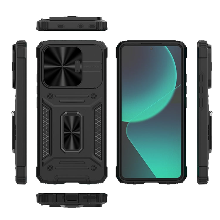 For Xiaomi Redmi K60 Ultra Camshield Robot TPU Hybrid PC Phone Case(Green) - Redmi K60 Ultra Cases by PMC Jewellery | Online Shopping South Africa | PMC Jewellery | Buy Now Pay Later Mobicred