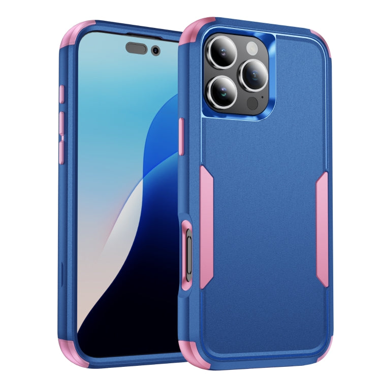 For iPhone 16 Pro Commuter Shockproof TPU + PC Phone Case(Royal Blue+Pink) - iPhone 16 Pro Cases by PMC Jewellery | Online Shopping South Africa | PMC Jewellery | Buy Now Pay Later Mobicred