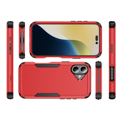 For iPhone 16 Plus Commuter Shockproof TPU + PC Phone Case(Red+Black) - iPhone 16 Plus Cases by PMC Jewellery | Online Shopping South Africa | PMC Jewellery | Buy Now Pay Later Mobicred