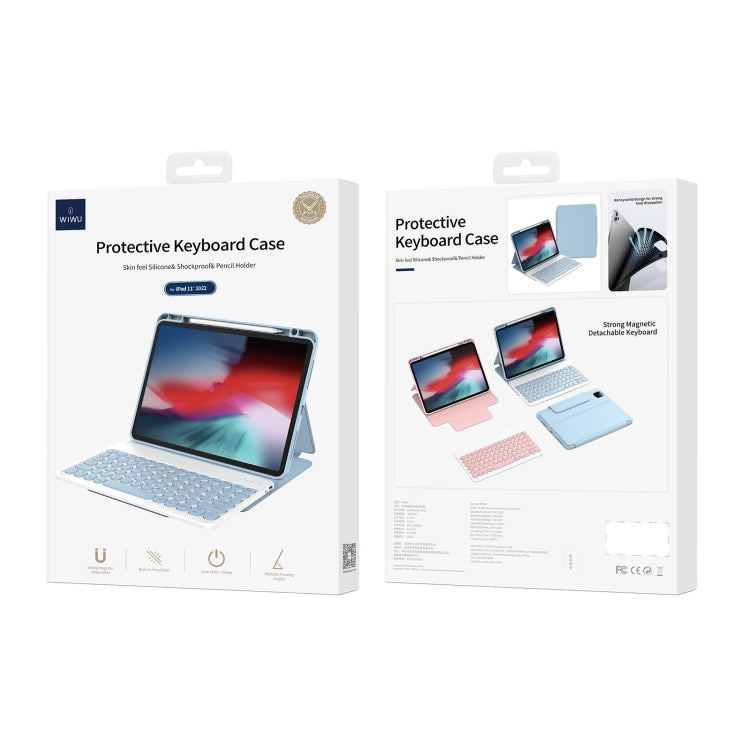 For iPad 10th Gen 10.9 2022 WiWU Skin Feel Magnetic Detachable Keyboard Tablet Case(Black) - Universal by WIWU | Online Shopping South Africa | PMC Jewellery