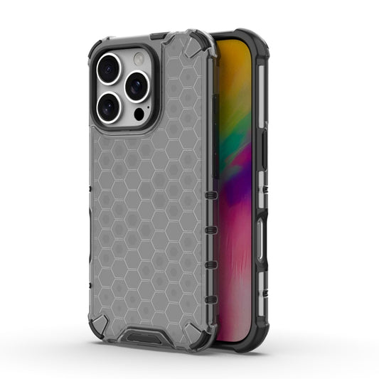 For iPhone 16 Pro Honeycomb Shockproof Phone Case(Black) - iPhone 16 Pro Cases by PMC Jewellery | Online Shopping South Africa | PMC Jewellery | Buy Now Pay Later Mobicred