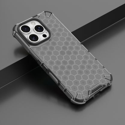 For iPhone 16 Pro Honeycomb Shockproof Phone Case(Black) - iPhone 16 Pro Cases by PMC Jewellery | Online Shopping South Africa | PMC Jewellery | Buy Now Pay Later Mobicred