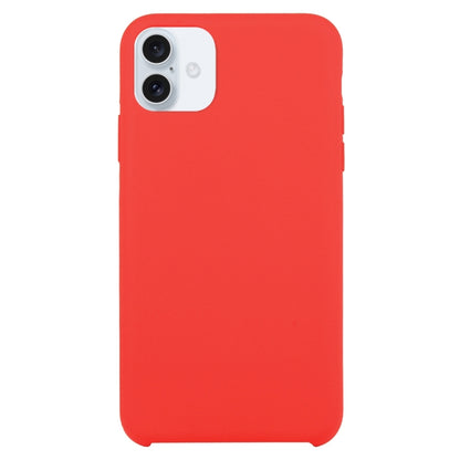 For iPhone 16 Solid Silicone Phone Case(Red) - iPhone 16 Cases by PMC Jewellery | Online Shopping South Africa | PMC Jewellery | Buy Now Pay Later Mobicred