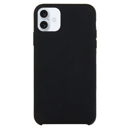 For iPhone 16 Solid Silicone Phone Case(Black) - iPhone 16 Cases by PMC Jewellery | Online Shopping South Africa | PMC Jewellery | Buy Now Pay Later Mobicred