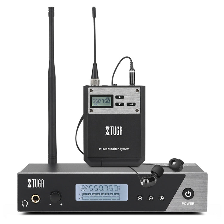 XTUGA  IEM1100 Professional Wireless In Ear Monitor System 1 BodyPacks(EU Plug) - Microphone by XTUGA | Online Shopping South Africa | PMC Jewellery | Buy Now Pay Later Mobicred