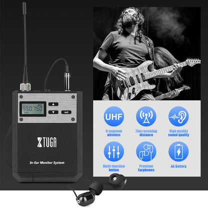 XTUGA  IEM1100 Professional Wireless In Ear Monitor System 4 BodyPacks(AU Plug) - Microphone by XTUGA | Online Shopping South Africa | PMC Jewellery | Buy Now Pay Later Mobicred