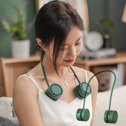 DQ209 Portable Hanging Neck Mute Aroma Diffuser Small Fan(Apricot) - Electric Fans by PMC Jewellery | Online Shopping South Africa | PMC Jewellery | Buy Now Pay Later Mobicred