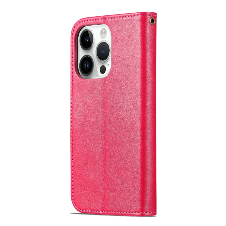 For iPhone 16 Pro AZNS Sheepskin Texture Flip Leather Phone Case(Red) - iPhone 16 Pro Cases by AZNS | Online Shopping South Africa | PMC Jewellery | Buy Now Pay Later Mobicred