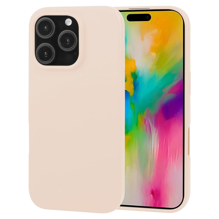 For iPhone 16 Pro Max GOOSPERY SOFT FEELING Liquid TPU Soft Phone Case(Apricot) - iPhone 16 Pro Max Cases by GOOSPERY | Online Shopping South Africa | PMC Jewellery | Buy Now Pay Later Mobicred