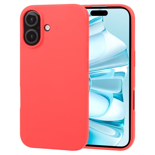 For iPhone 16 Plus GOOSPERY SOFT FEELING Liquid TPU Soft Phone Case(Red) - iPhone 16 Plus Cases by GOOSPERY | Online Shopping South Africa | PMC Jewellery | Buy Now Pay Later Mobicred