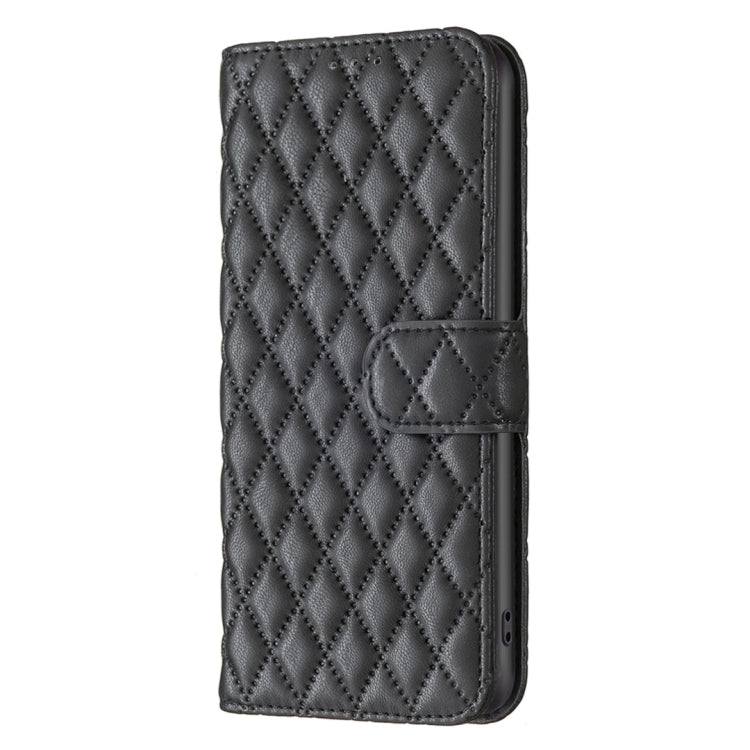For OPPO A60 Diamond Lattice Wallet Leather Flip Phone Case(Black) - OPPO Cases by PMC Jewellery | Online Shopping South Africa | PMC Jewellery | Buy Now Pay Later Mobicred
