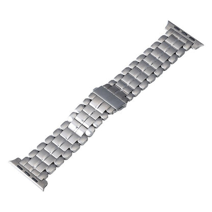 For Apple Watch Series 8 41mm Five Beads Titanium Steel Watch Band(Silver) - Watch Bands by PMC Jewellery | Online Shopping South Africa | PMC Jewellery