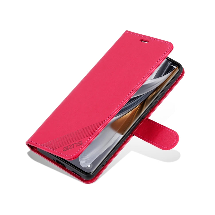 For OPPO Find X7 Ultra AZNS Sheepskin Texture Flip Leather Phone Case(Red) - Find X7 Ultra Cases by AZNS | Online Shopping South Africa | PMC Jewellery | Buy Now Pay Later Mobicred