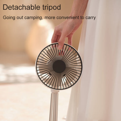 DQ213 4000mAh Outdoor Portable Camping Fan Tent Hanging Vertical Light(Black Grey) - Electric Fans by PMC Jewellery | Online Shopping South Africa | PMC Jewellery | Buy Now Pay Later Mobicred