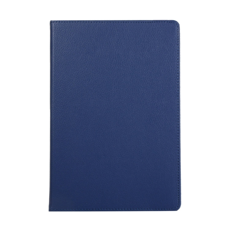 For Samsung Galaxy Tab S9 Ultra 360 Degrees Rotation Holder Litchi Texture Leather Tablet Case(Blue) - Galaxy Tab S9 Ultra Cases by PMC Jewellery | Online Shopping South Africa | PMC Jewellery | Buy Now Pay Later Mobicred