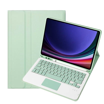 For Samsung Galaxy Tab S9 A710B-A Candy Color TPU Touch Bluetooth Keyboard Leather Tablet Case with Pen Holder(Light Green) - Samsung Keyboard by PMC Jewellery | Online Shopping South Africa | PMC Jewellery