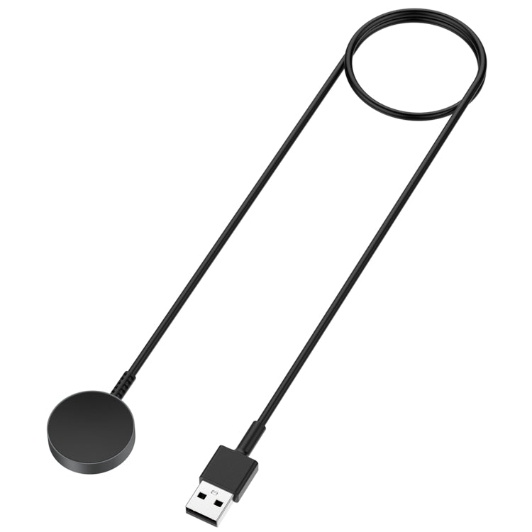 For Samsung Galaxy Watch 6 / 6 Classic USB-A Port Magnetic Metal Watch Charging Cable(Black) - Charger by PMC Jewellery | Online Shopping South Africa | PMC Jewellery | Buy Now Pay Later Mobicred