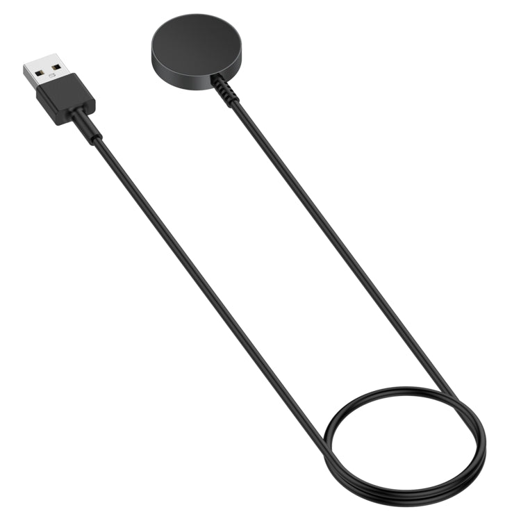 For Samsung Galaxy Watch 6 / 6 Classic USB-A Port Magnetic Metal Watch Charging Cable(Black) - Charger by PMC Jewellery | Online Shopping South Africa | PMC Jewellery | Buy Now Pay Later Mobicred