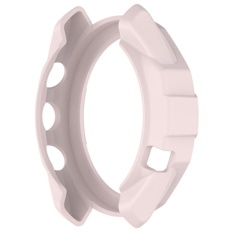 For Garmin Approach S70 42mm Armor Hollow Watch Protective Case(Light Pink) - Watch Cases by PMC Jewellery | Online Shopping South Africa | PMC Jewellery