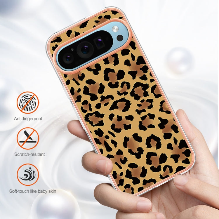 For Google Pixel 9 Pro XL Electroplating Dual-side IMD Phone Case(Leopard Print) - Google Cases by PMC Jewellery | Online Shopping South Africa | PMC Jewellery | Buy Now Pay Later Mobicred