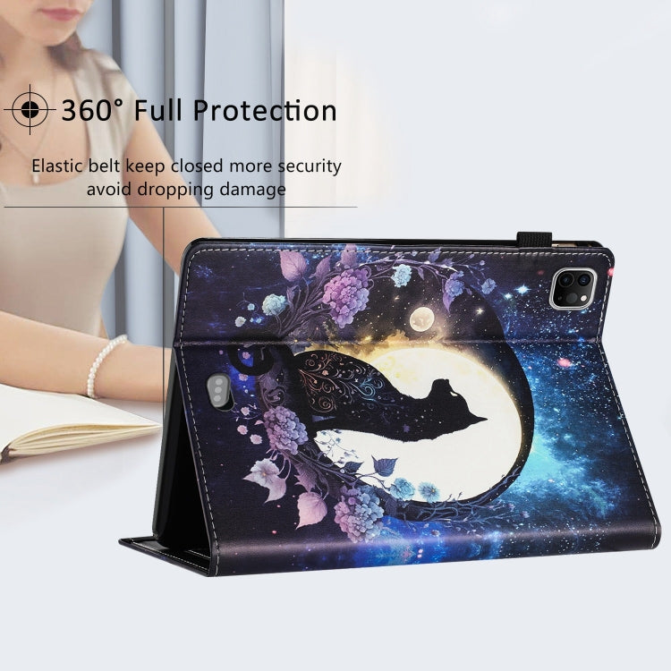 For iPad Pro 11 2024 Sewing Litchi Texture Smart Leather Tablet Case(Cat) - iPad Pro 11 2024 Cases by PMC Jewellery | Online Shopping South Africa | PMC Jewellery | Buy Now Pay Later Mobicred