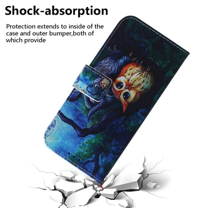 For Honor Magic6 Pro Coloured Drawing Flip Leather Phone Case(Oil Painting Owl) - Honor Cases by PMC Jewellery | Online Shopping South Africa | PMC Jewellery | Buy Now Pay Later Mobicred