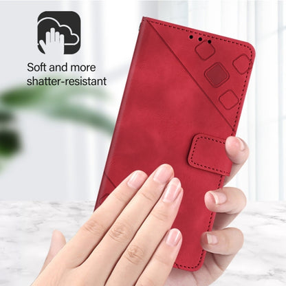 For Honor Magic6 Pro 5G Global Skin-feel Embossed Leather Phone Case(Red) - Honor Cases by PMC Jewellery | Online Shopping South Africa | PMC Jewellery | Buy Now Pay Later Mobicred