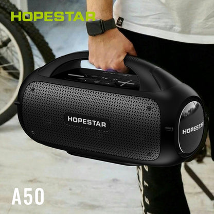 HOPESTAR A50 80W IPX6 Waterproof Portable Bluetooth Speaker Outdoor Subwoofer(Blue) - Desktop Speaker by HOPESTAR | Online Shopping South Africa | PMC Jewellery | Buy Now Pay Later Mobicred