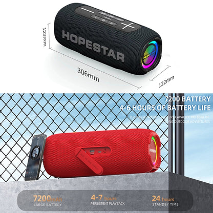 HOPESTAR P32Max 55W IPX6 Waterproof Portable Wireless Bluetooth Speaker(Grey) - Desktop Speaker by HOPESTAR | Online Shopping South Africa | PMC Jewellery | Buy Now Pay Later Mobicred