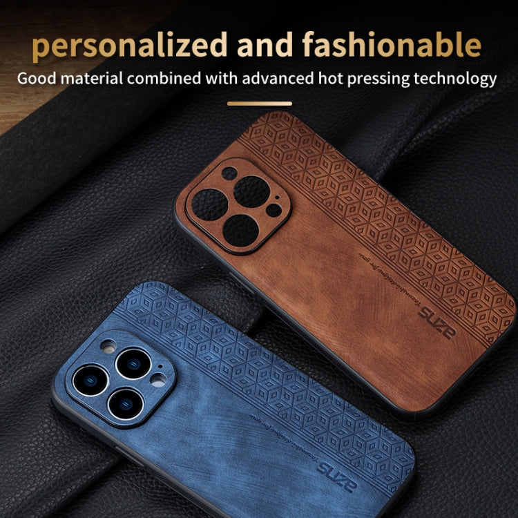 For iPhone 15 Pro Max AZNS 3D Embossed Skin Feel Phone Case(Brown) - iPhone 15 Pro Max Cases by AZNS | Online Shopping South Africa | PMC Jewellery | Buy Now Pay Later Mobicred