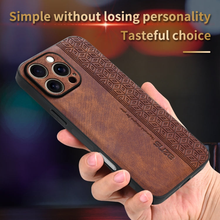 For iPhone 16 Pro Max AZNS 3D Embossed Skin Feel Phone Case(Purple) - iPhone 16 Pro Max Cases by AZNS | Online Shopping South Africa | PMC Jewellery | Buy Now Pay Later Mobicred