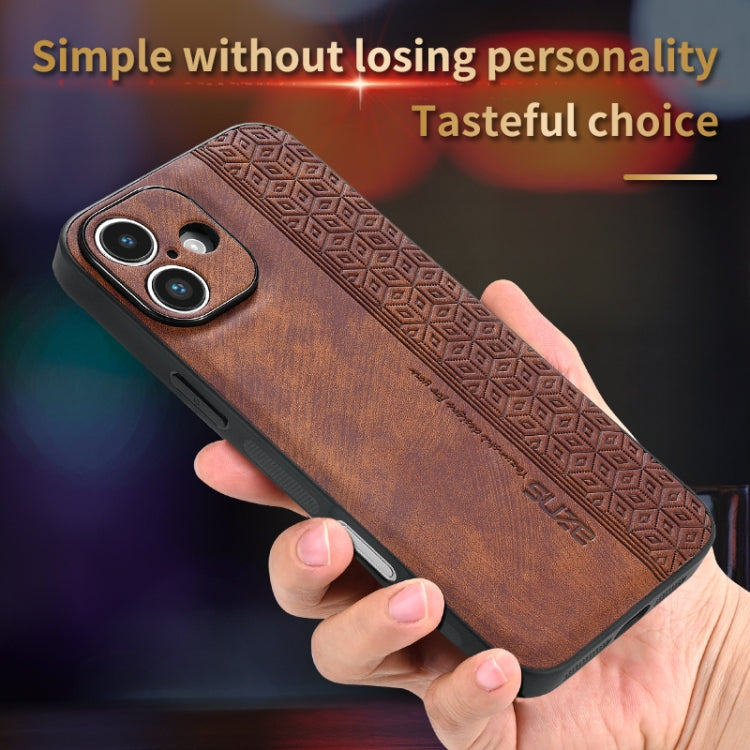 For iPhone 16 AZNS 3D Embossed Skin Feel Phone Case(Purple) - iPhone 16 Cases by AZNS | Online Shopping South Africa | PMC Jewellery | Buy Now Pay Later Mobicred